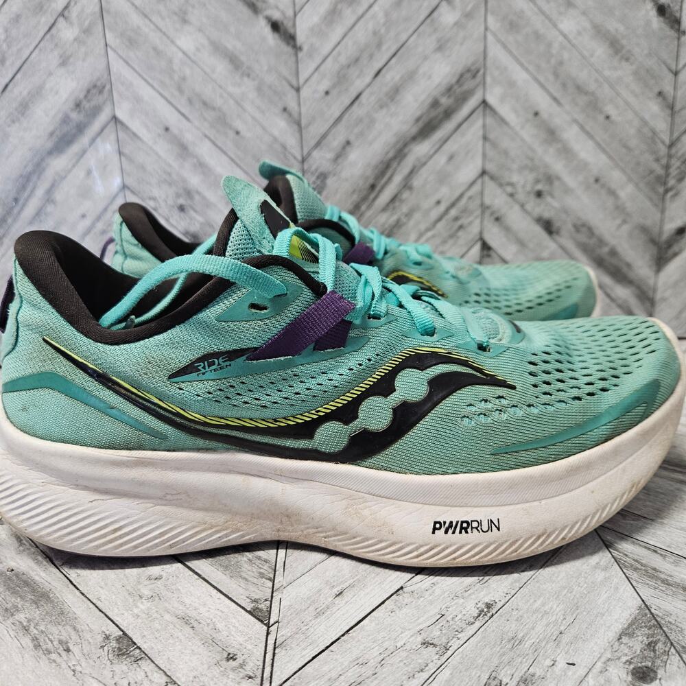 Saucony Ride 15 Running Shoes Sneakers Mint Green Women 8.5 S10729-26